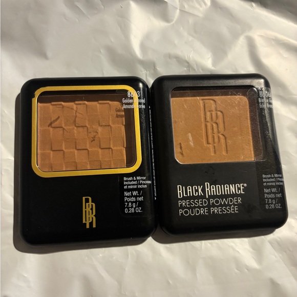 Black Radiance Pressed Powder Duo. 1- Golden Almond 8603 - 1- Bronze Glow. New - Picture 1 of 8